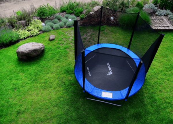 Батут каркасный FunFit 312 см - 10ft с лестницей, максимальная нагрузка: 100 кг.